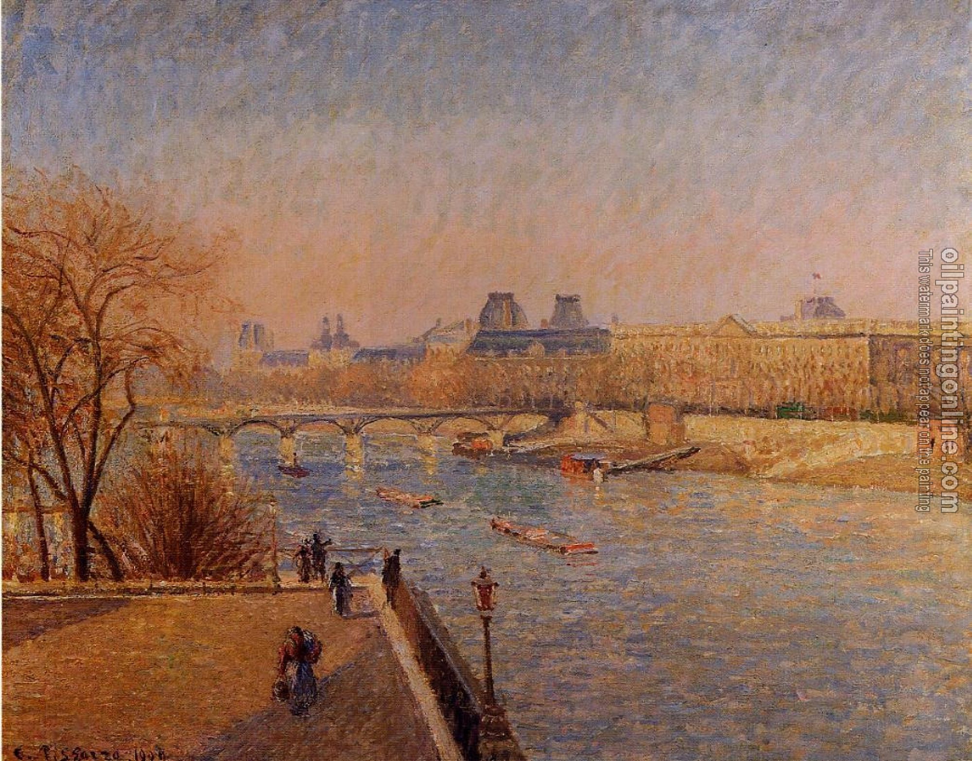 Pissarro, Camille - The Louvre